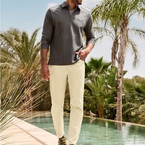 Tommy Bahama IslandZone Stone Khaki Pants Lightweight Straight Leg